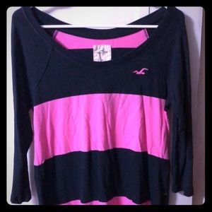 Hollister quarter sleeve shirt